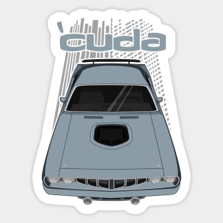 Plymouth Barracuda 1971 - Silver Sticker